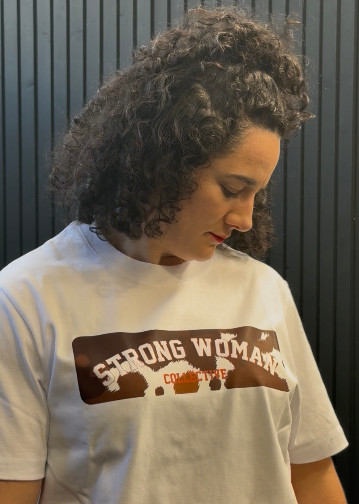 Cow print oversized tee