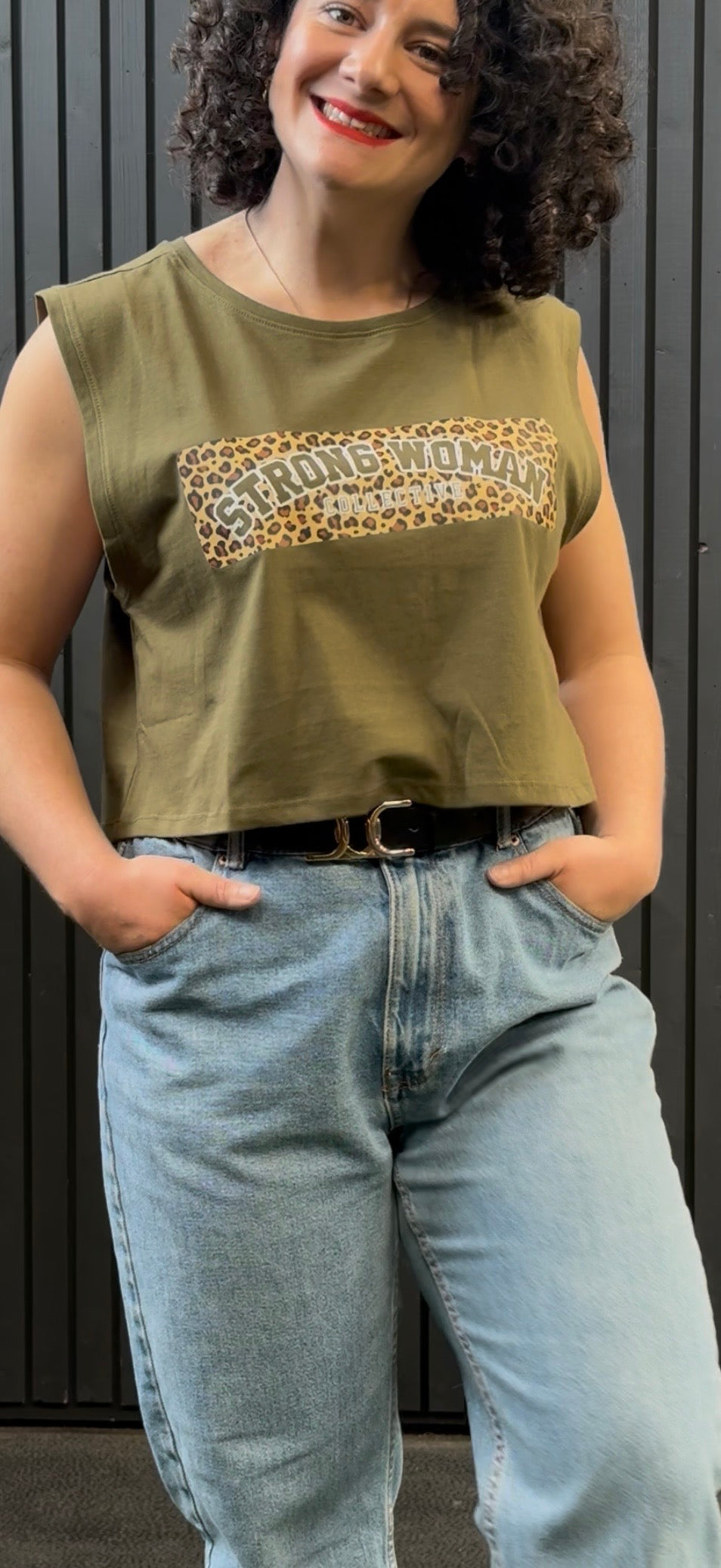 Limited Edition Cropped Sassy Leopard print vest