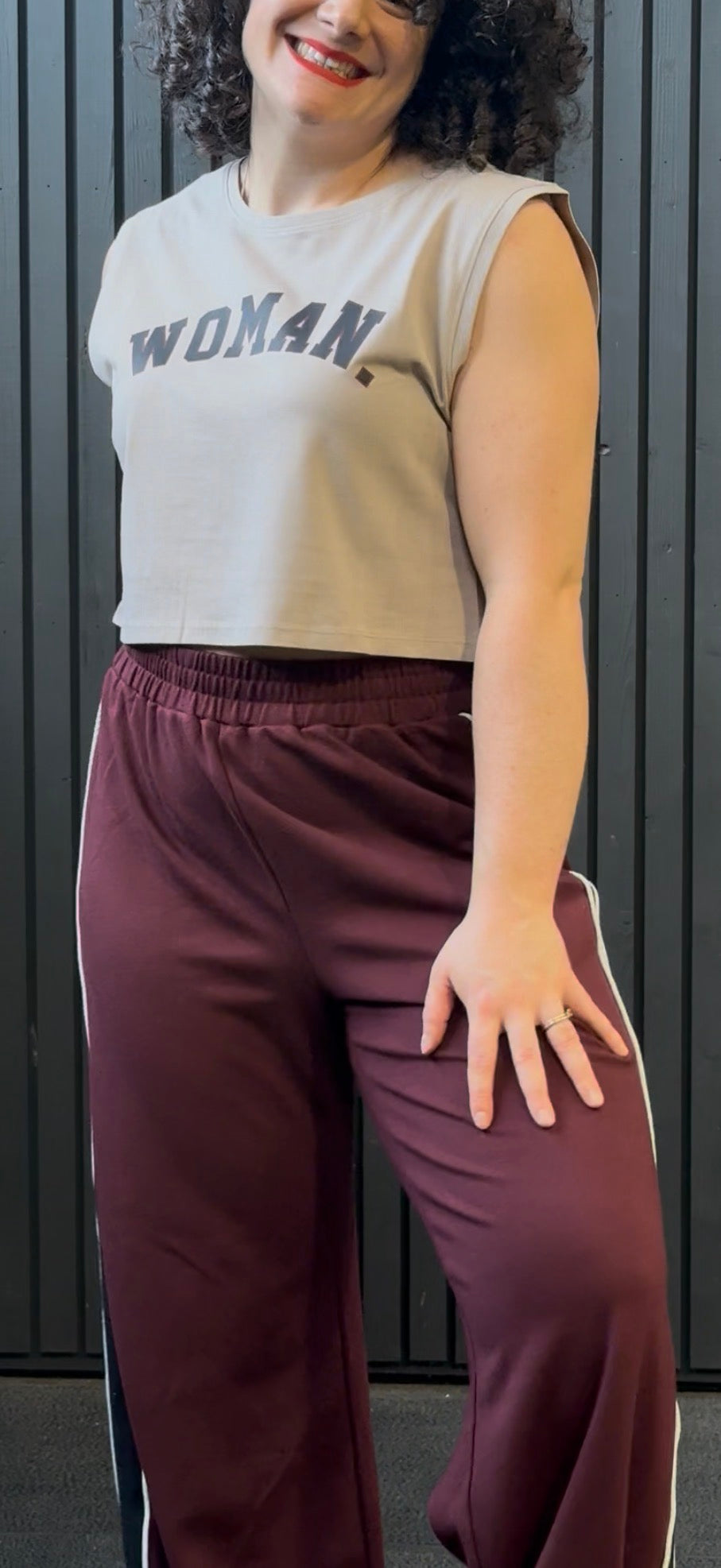 Limited Edition WOMAN. Cropped tank