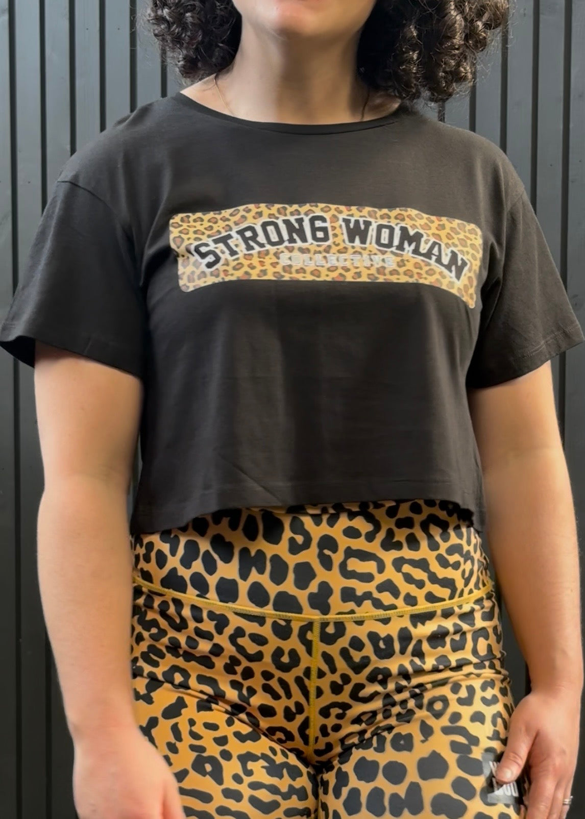 Limited Edition sassy leopard Print Cropped tee