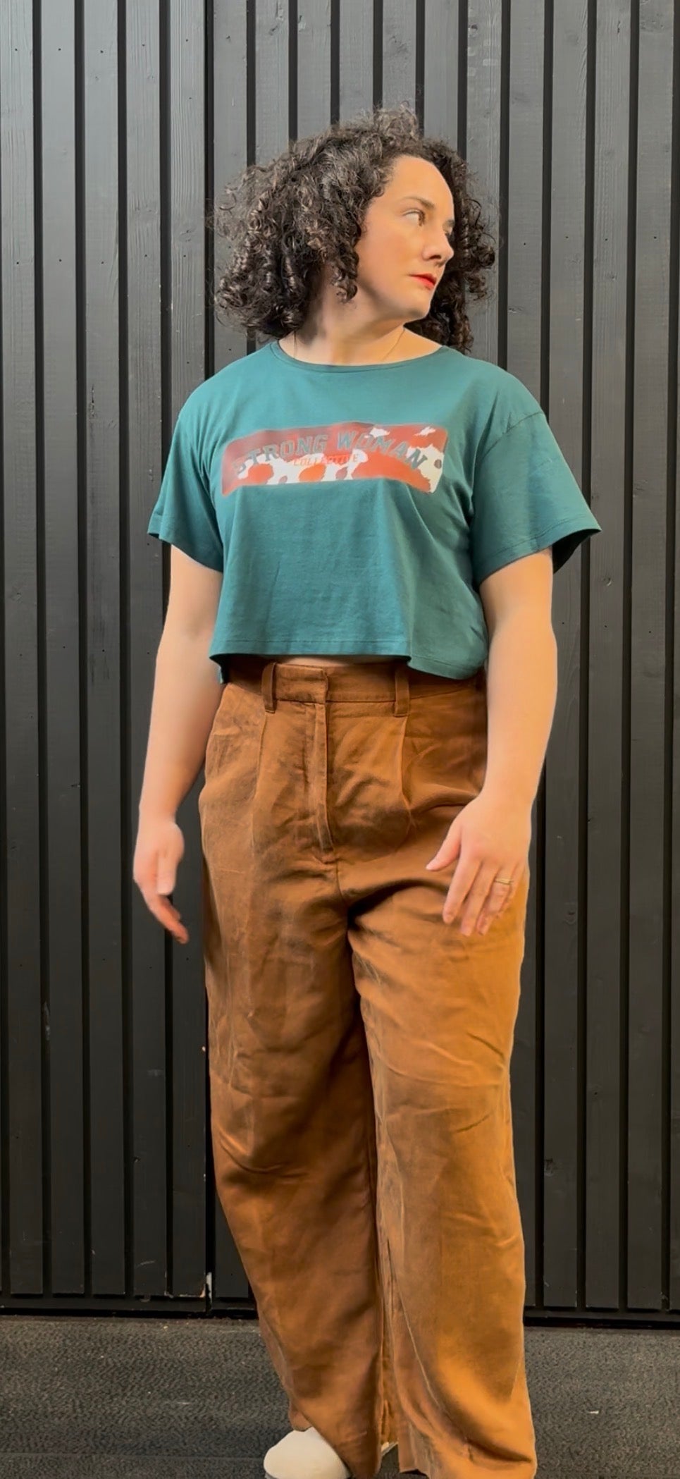 Limited Edition Cow Print Cropped tee