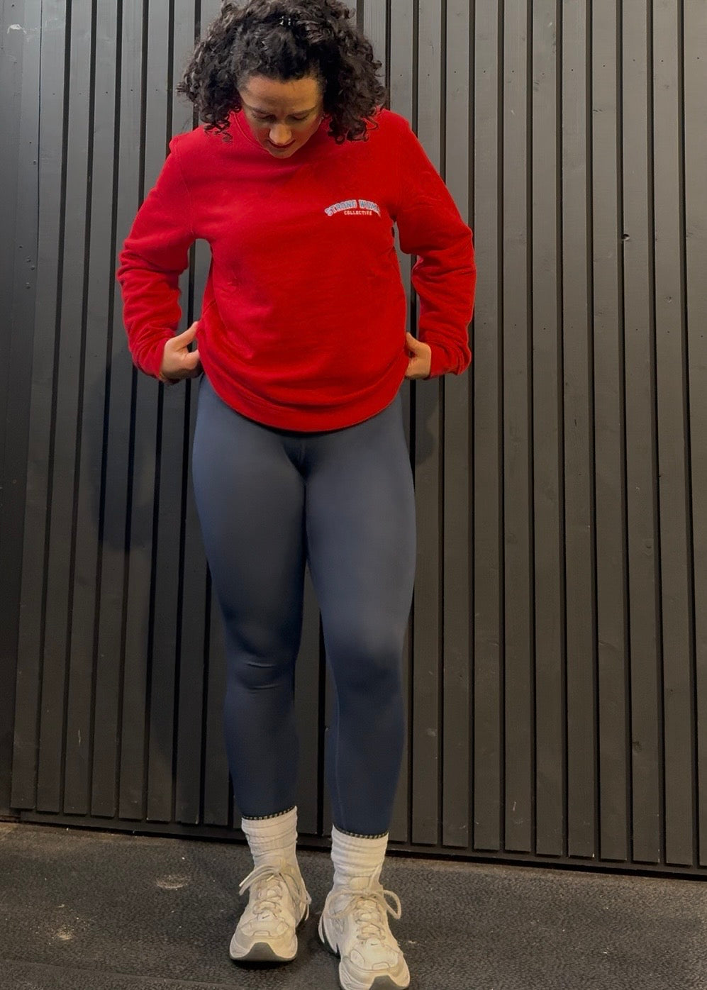 Red Light sweatshirt embroidery