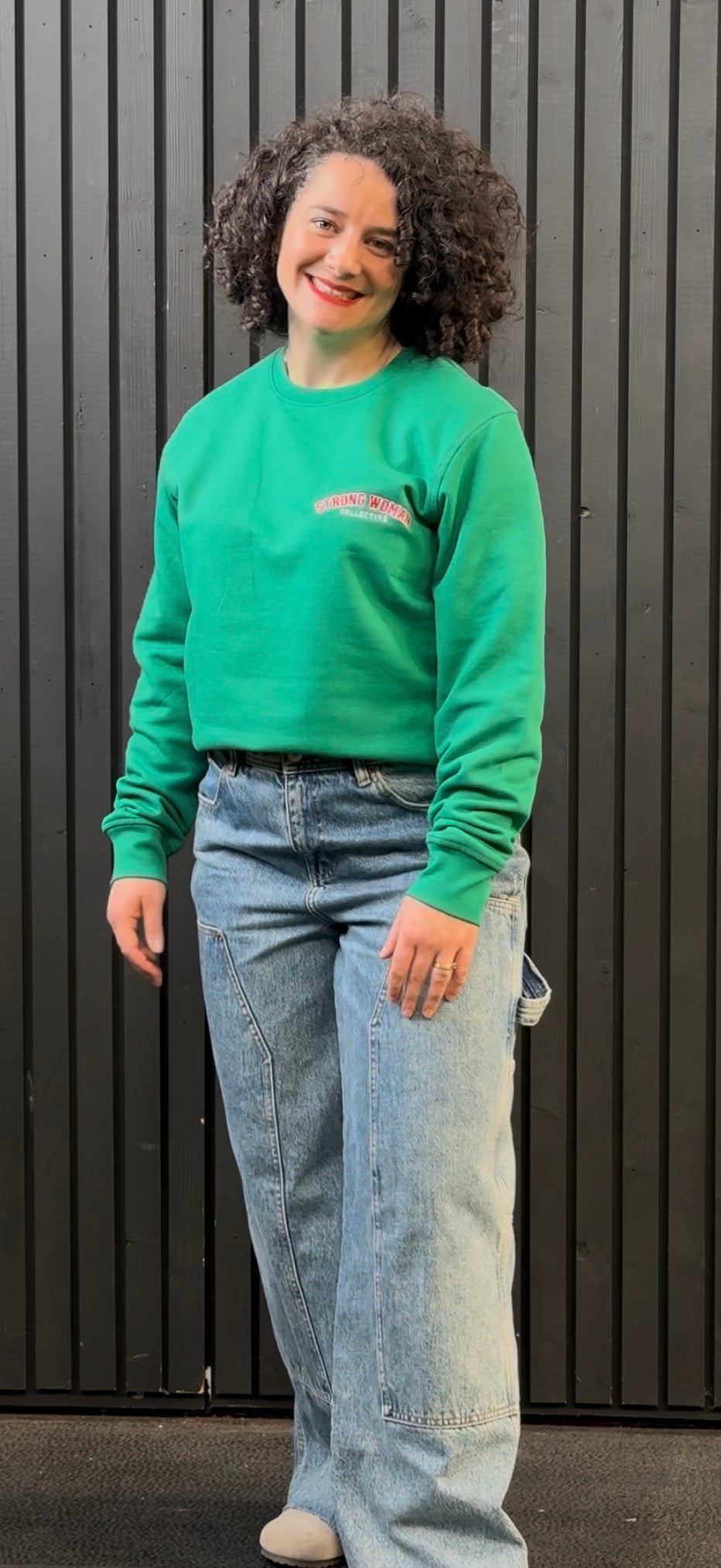 Green Light sweatshirt embroidery