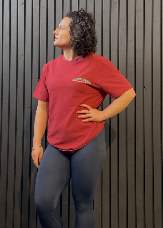 Red earth and green heavy classic T shirt