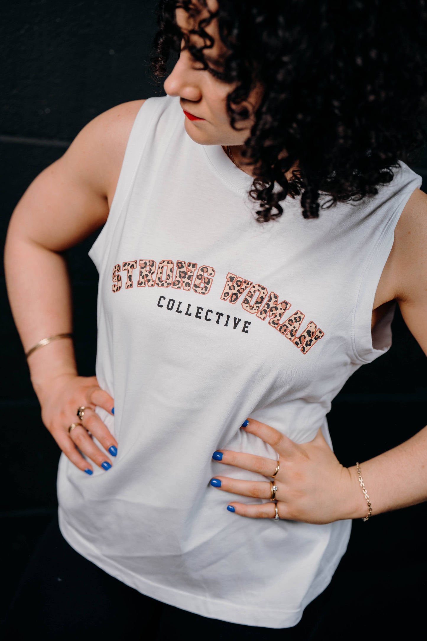 Limited Edition leopard Print logo Vest in black or white
