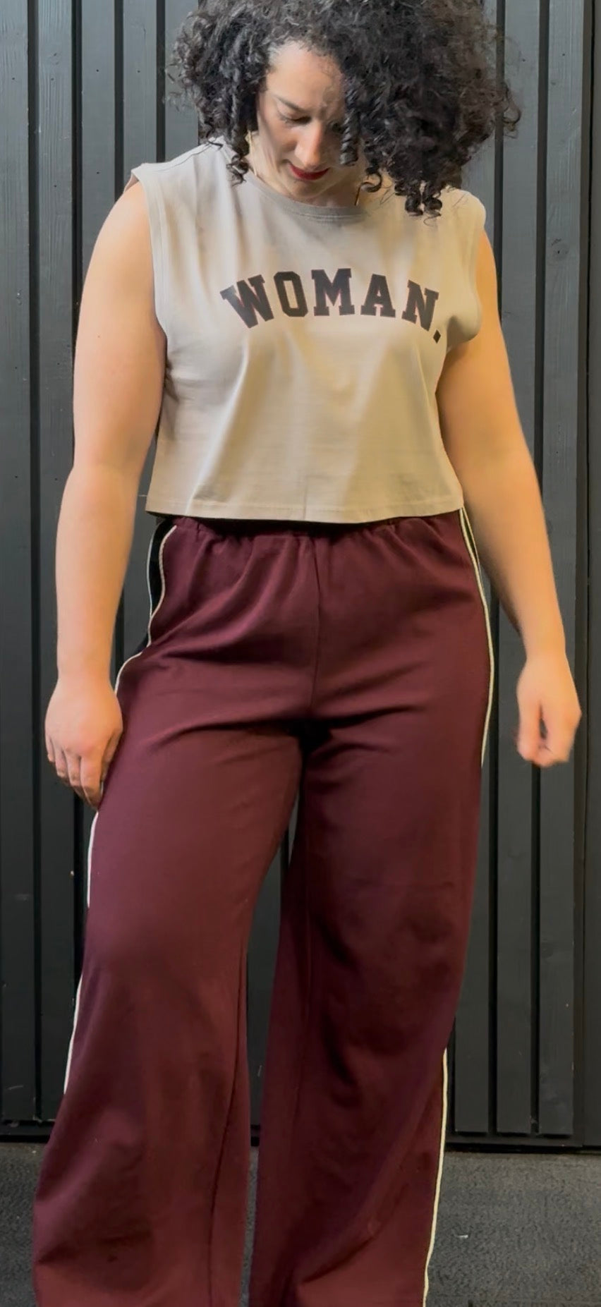 Limited Edition WOMAN. Cropped tank
