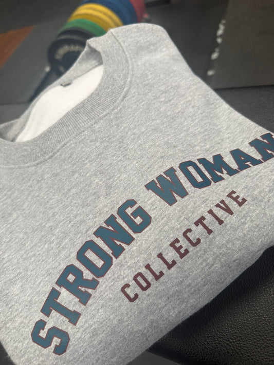 Classic grey with Blue logo cosy sweatshirt